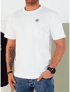 Dstreet Trendi fehér póló logóval