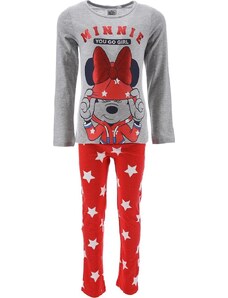 DISNEY Szürke-piros Minnie Mouse lány pizsama