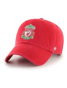 47brand pamut baseball sapka Liverpool FC piros, nyomott mintás, EPL-RGW04GWS-RDB