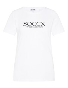 Soccx Póló fekete / fehér