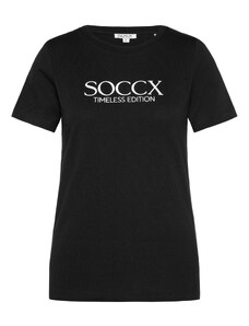 Soccx Póló fekete / fehér