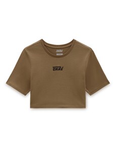 VANS Póló 'Flying V' barna / fekete