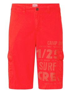 CAMP DAVID Cargo nadrágok szürke / piros