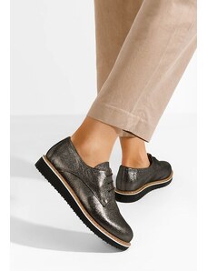 Zapatos Casilas szürke női bőr félcipő