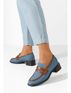 Zapatos Bruna kék női loafer cipő