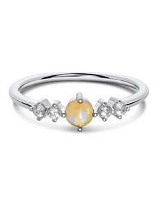 Ezüst Opal Harmony ezüst gyűrű