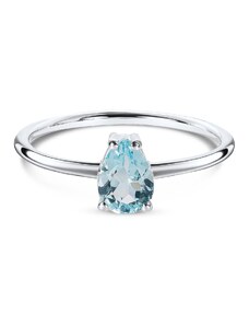 Silver Serene Bliss Blue Topáz ezüst gyűrű
