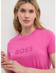Boss Orange pamut póló BOSS ORANGE női, lila