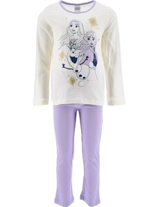Krémszínű-lila pizsama lányoknak Disney - Frozen