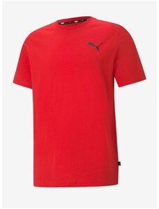 Red Men's T-Shirt Puma ESS Small Logo Tee - Men's