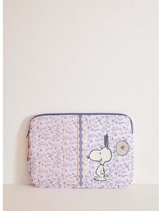 women'secret laptop táska Snoopy lila