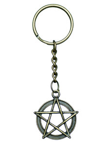 Trendi Odaát (Supernatural) pentagrammás kulcstartó