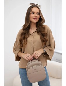 Kesi Oversized blouse with Camel buttons