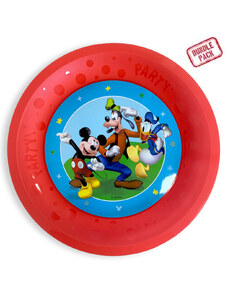 Disney Mickey Rock the House micro prémium műanyag lapostányér 4 db-os szett 21 cm