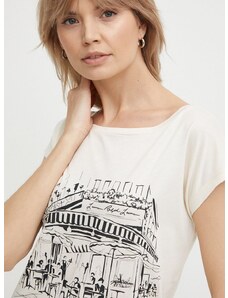 Lauren Ralph Lauren t-shirt női, bézs, 200933300