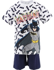 Sötétkék-fehér DC Batman nyári pizsama fiúknak
