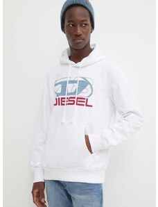 Diesel felső fehér, férfi, nyomott mintás, kapucnis