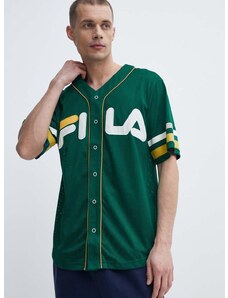 Fila t-shirt Lashio zöld, férfi, nyomott mintás, FAM0652