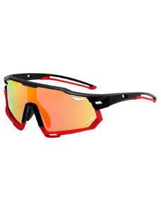 VeyRey sportos polarizált napszemüveg Muscle piros/narancssárga üveg