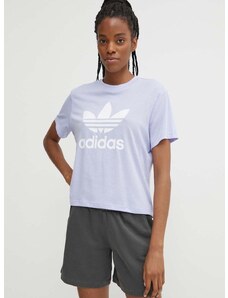 adidas Originals t-shirt női, lila, IN8439