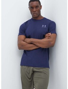 Under Armour t-shirt sötétkék, férfi, nyomott mintás, 1326799
