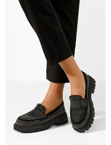Zapatos Amlie fekete női loafer