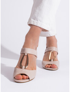 GOODIN Women's beige stiletto sandals