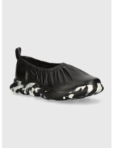 Camper bőr balerina cipő Karst fekete, K201588-004