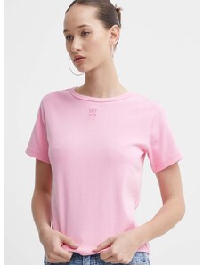 HUGO t-shirt női, rózsaszín, 50512002