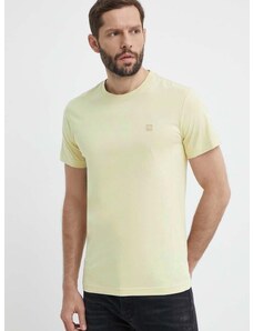 Calvin Klein Jeans pamut póló zöld, férfi, sima, J30J325268