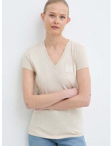 Armani Exchange pamut póló női, bézs, 8NYTNX YJG3Z