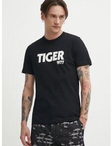Tiger Of Sweden pamut póló Dillan fekete, férfi, nyomott mintás, T65617038