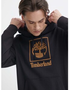Timberland felső fekete, férfi, nyomott mintás, kapucnis, TB0A5QV60011