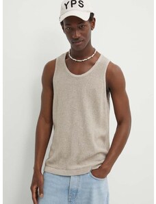 Abercrombie & Fitch t-shirt bézs, férfi