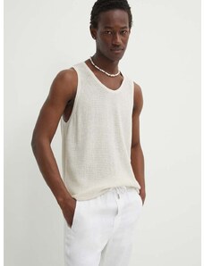 Abercrombie & Fitch t-shirt bézs, férfi