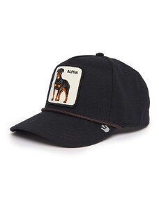 Goorin Bros pamut baseball sapka Alpha Dog fekete, nyomott mintás, 101-1133
