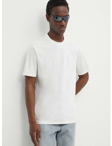 Diesel pamut póló T-MUST-SLITS-N2 fehér, férfi, sima, A13238.0QANW