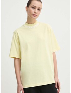 Miss Sixty póló selyemkeverékből SJ5470 S/S sárga, 6L1SJ5470000