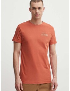 Mammut t-shirt Massone narancssárga, férfi, nyomott mintás