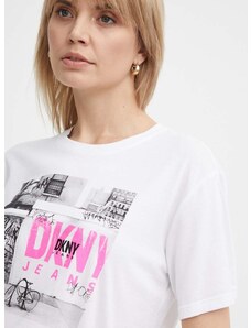 Dkny t-shirt női, fehér, DJ4T1056