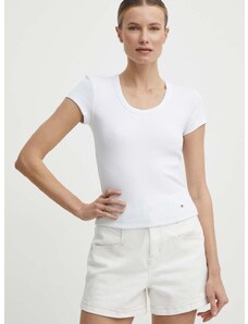 Tommy Hilfiger t-shirt női, fehér, WW0WW41776