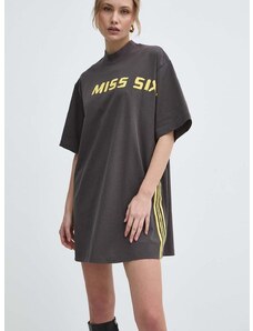Miss Sixty póló selyemkeverékből SJ5500 S/S barna, 6L1SJ5500000