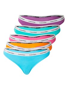 Calvin Klein Underwear String bugyik világoskék / jáde / sötétlila / narancs / rózsaszín