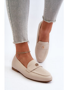 Kesi Women's flat-heeled loafers Beige Sylvaine