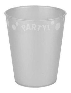 Party Ezüst micro műanyag pohár 250ml