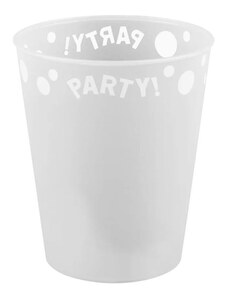 Party Fehér micro műanyag pohár 250ml