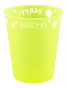 Party Sárga micro műanyag pohár 250ml