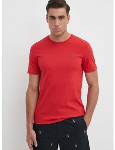 Polo Ralph Lauren pamut póló piros, férfi, sima