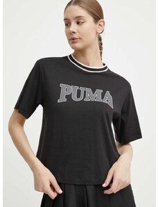 Puma pamut póló női, fekete, 675986