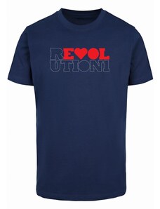 Merchcode / Beatles - Revolution Lights T-Shirt light navy